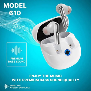 Audífonos Inalámbricos KYPTEC 610 Híbridos con Cancelación Activa de Ruido (ANC), Bluetooth, Micrófono, Control Táctil y Estuche de Carga - Product Image 5