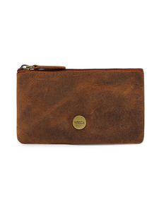 WRIZA Premium Handcrafted Genuine Leather <b>Key</b> Pouch Magnetic Closure Metallic <b>Ring</b> | Stone Logo Slim Keychain Case for <b>Men</b> Women - Product Image 1