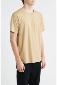 เสื้อยืดผู้ชายทรงหลวม สีพื้น แขนสั้น คอกลม ผ้าฝ้าย 100% ระบายอากาศ แห้งเร็ว สไตล์ลำลอง ผ้าถัก - Product Image 2