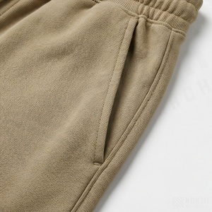Pantalones Cortos Deportivos de Alta Calidad para Hombre, de Lona Gruesa, Secado Rápido, Cierre con Cordón, Largos, Holgados, con Logotipo Personalizado - Product Image 5