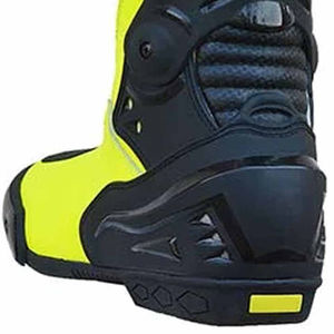 Botas de Motocicleta Unisex Amarillas de Cuero Transpirables, Resistentes al Fuego, Impermeables, Protección Completa para Todas las Estaciones, Motocross - Product Image 6