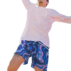 <b>Psychedelic</b> Wave Mesh Basketball Shorts Colorful Abstract Print Athletic Gym Shorts Quick Dry Unisex Sportswear - Product Image 3