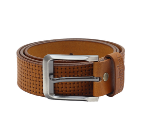 Ceinture pour homme en cuir véritable avec boucle, en cuir pleine fleur, bande de cuir épaisse, large, longue et épaisse, noire - Product Image 5