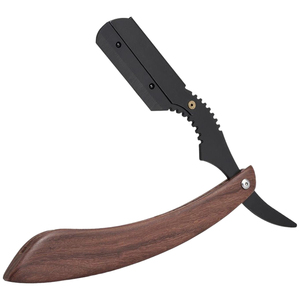 Shaving Straight <b>razor</b> Wooden Handle Barber Straight <b>razor</b> Stainless Steel Single Edge Blade Folding Shaving <b>Razor</b> for <b>Men</b> - Product Image 1