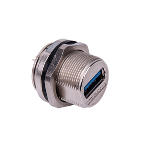 Waterproof USB 2.0 Screw <b>Type</b> Panel Mount Connector - Product Image 5