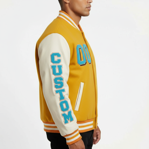 OEM Varsity <b>Jacket</b> Custom Embroidery Baseball Outerwear for Teams Sports Clubs Events and Custom Logo Apparel for Unisex - Product Image 3