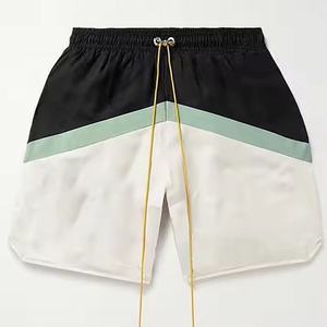 Conjunto Deportivo de Chaqueta Cortavientos con Capucha y Pantalones Cortos para Hombre, con Bloques de Color, de Secado Rápido, para Verano - Product Image 4