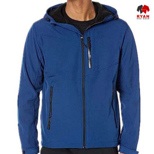 แจ็คเก็ตซอฟต์เชลล์แบบสั่งทำพิเศษสำหรับผู้ชาย ยี่ห้อ Ryan Pro Gear พร้อมซิปปิดและบริการพิมพ์โลโก้ตามแบบ - Product Image 3
