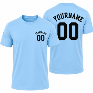 Custom Men's White <b>T</b>-<b>Shirt</b> Short Sleeve O-Neck Jersey Cotton Breathable Casual With Name And Number Print Front Back Design - Product Image 3