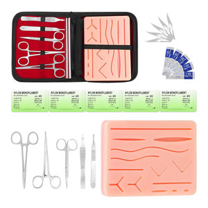 Suture Practice Kit with Silicone Suturing <b>Pad</b> for <b>Nursing</b>, Veterinary and Medical Students, Realistic Surgical Training Kits - Product Image 1