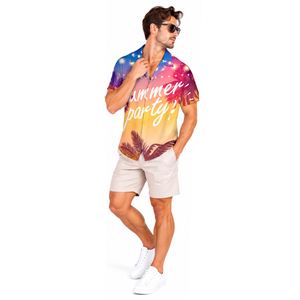 Camisa de Hombre con Cuello Camisero, Diseños Personalizados, Estampado a Cuadros, Transpirable, Ecológica, Anti-UV, Botones de Cuerno, Tela Premium - Product Image 4