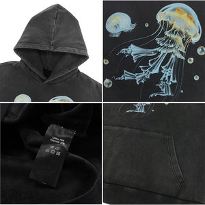 Sweat-shirts à capuche pour hommes, vintage, en molleton 100% coton épais, imprimés, personnalisés avec impression sérigraphique - Product Image 6