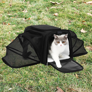 Bolsa de Transporte Expandible para Mascotas, para Gatos y Perros Pequeños, de Doble Cara con Malla, Plegable, con Correa para el Hombro y Correa de Seguridad - Product Image 5