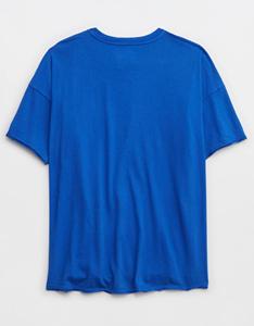 Camiseta Deportiva Casual Ligera y Transpirable de Poliéster y Algodón Azul Rey Ecológica para Mujer - Product Image 5