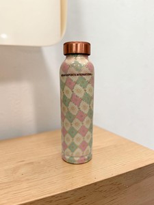 Heritage Pastel <b>Copper</b> <b>Drinking</b> <b>Bottle</b> from Indian exports international. ( Certified pure <b>copper</b> ) - Product Image 1