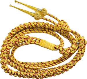 Aiguillette de alta calidad en oro y plata, cordón de hombro para uniforme de calidad superior con hilo dorado - Product Image 6