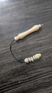 Perles de prière Tabiz en corne de qualité supérieure, fabriquées à la main avec des perles de verre blanches, couleur personnalisée, pour la prière, la méditation, les cadeaux et l'usage spirituel - Product Image 3