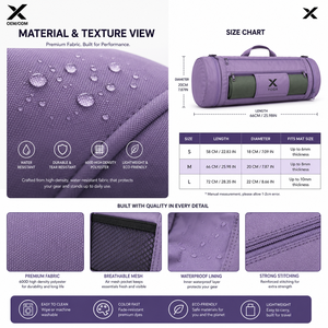 Bolsa de Transporte para Esterilla de Yoga Personalizada OEM, Impermeable, para Gimnasio, Pilates, con Correa Ajustable y Múltiples Bolsillos - Product Image 6