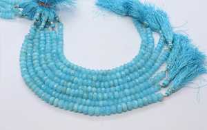 Cuentas facetadas de topacio azul cielo AAA de 7-7.5 mm, cuentas facetadas de topacio azul, cuentas facetadas de topacio azul cielo natural recubiertas - Product Image 6