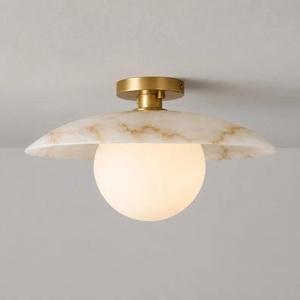 Minimalist Brass Round Wall Sconce Art Deco Home Decor for Modern Interior Design Diwali Housewarming <b>Gift</b> Indoor Use - Product Image 3