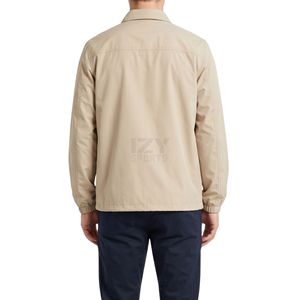Veste Coach Utilitaire Beige Sable avec Poches Plaquées, Style Fonctionnel pour Voyage et Travail, Esthétique, Poignets Élastiques - Product Image 2