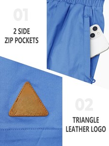 Shorts décontractés pour hommes, légers, en tissu de coton doux, taille élastique, confortables, pour la salle de sport, la course à pied, la détente, la plage, pour hommes - Product Image 4