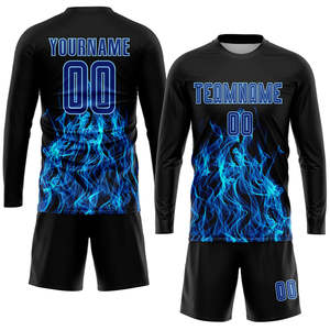 Youth Soccer Goalkeeper Jersey <b>Padded</b> Kids Goalie Shirt Long Sleeve Football Training Kit USA Europe Market Trend Top - Product Image 4
