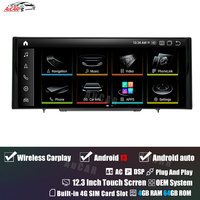 Autoradio GPS Android 13 12,3'' pour Audi A3 S3 RS3 2014-2020, écran tactile, lecteur DVD multimédia, autoradio stéréo