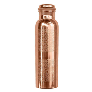 <b>Hot</b> Selling Customized Design Pure Copper Water Bottle Hammered Shine Finish for Storage & <b>Drinking</b> Purpose Bulk Sale - Product Image 2