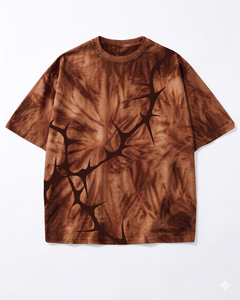 เสื้อยืดโอเวอร์ไซส์ทรงวินเทจสำหรับผู้ชาย แบรนด์ส่วนตัว ผ้าฝ้าย 100% พิมพ์ลาย DTG คอกลม แขนปกติ - Product Image 3