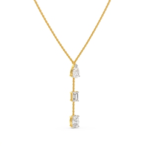 Collier pendentif trio haut de gamme le plus vendu pour femmes, diamants de laboratoire et naturels, bijoux de luxe, cadeau pour une occasion spéciale - Product Image 3