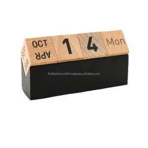 Calendario Numérico de Adviento de Bloques de Madera Hechos a Mano, Calendarios de Escritorio de Madera de Alta Calidad al Mejor Precio para Decoración del Hogar y la Oficina - Product Image 4