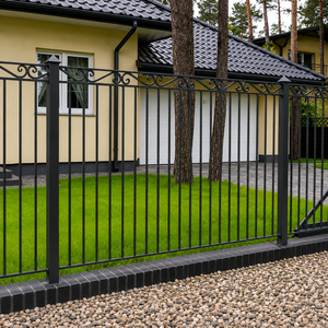 Custom Wrought Iron <b>Fence</b>: High-End Architectural Boundary Designs Combining Elite Security with Luxurious Outdoor Aesthetics. - Product Image 1