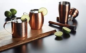 SALEEM INTERNATIONAL Luxury Copper Wine Glass BPA Free Hammered Finish with Comfortable Handle <b>Beer</b> Whiskey Bar Accessories - Product Image 4