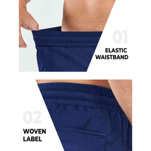 Servicio OEM, Pantalones Cortos Casuales para Hombre, Talla Grande, Estilo Vintage, Hasta la Rodilla, Secado Rápido, Cierre con Cordón, Diseño Personalizado, Color Sólido - Product Image 3
