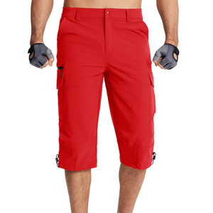 Classic Solid Color Men’s Capri Jogger Pants Minimal Multi Pocket Design Casual <b>Breathable</b> Capri <b>Trousers</b> For Urban Life Wear - Product Image 1
