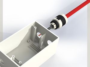 Conector de Cable con Clasificación IP66, Fijación Rápida, Aplicación Universal, Grado FR V0 UL94RM, Alto/Bajo Voltaje, 6-12 mm, Modelo PLWP-CG-07RO - Product Image 4