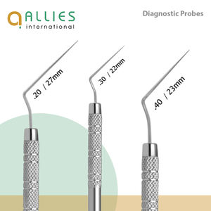 Sondas de Examen Dental Manuales de Acero Inoxidable de Grado Médico, Sonda de Alta Calidad, Sonda Dental Personalizada - Product Image 2