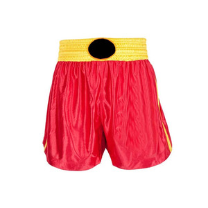 Shorts de boxe personnalisés professionnels, légers, 100% polyester, séchage rapide, ceinture élastique de haute qualité, coupe confortable pour le sport - Product Image 1