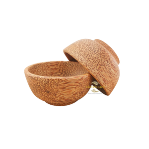VIETCHOICE Ivy Bol en bois de coco naturel moderne et écologique pour le camping et la restauration - Product Image 1