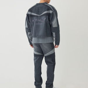 2026 Wholesale Custom Men Baggy <b>Jeans</b> Wide Leg Denim Trousers High Quality Streetwear Wholesale Manufacturer - Product Image 4