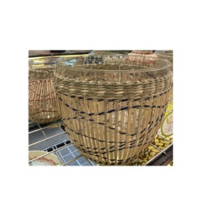 Vietnam usine Seagrass Highball verres pour cadeau de pendaison de crémaillère, fête mariage titulaire tasse vaisselle décoration - Product Image 6