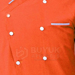 Uniforme de Cocina para Chef, Chaqueta de Poliéster/Algodón, Tejido Ligero, Antiarrugas, Transpirable, Manga Larga, Profesional - Product Image 5