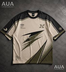 เสื้อฮอกกี้แขนยาวผู้ชาย Syn สีขาวดำ แต่งขอบตัดกัน คอวี สไตล์สปอร์ต พิมพ์ลายโลโก้ด้านหน้า - Product Image 4