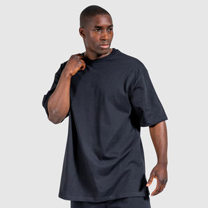 Camiseta de Algodón Pima 100% Antiarrugas para Hombre, Cómoda, 160 Gramos, Transpirable, Diseño Deportivo Oversize, Logotipo Sencillo, Fabricada - Product Image 1