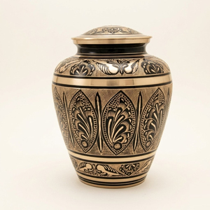 Wholesale Elegant Brushed Brass Cremation Urn For Ashes Large Metal Funeral Vase Jar With Threaded Lid <b>Memorial</b> <b>Keepsake</b> Supply - Product Image 6