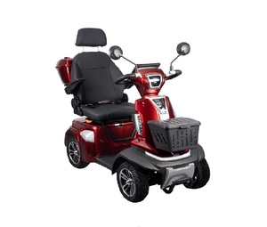 สกู๊ตเตอร์เคลื่อนที่ 4 ล้อ คุณภาพสูง กำลังไฟ 500 วัตต์ สำหรับผู้ใหญ่ สีแดง รุ่นหรูหรา ขายดี - Product Image 1