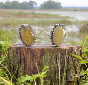 Wholesale New Real Crystal <b>Ring</b> Yellow <b>Opal</b> Handmade Jewelry Adjustable Premium Quality Natural Gemstone <b>Rings</b> <b>for</b> <b>Men</b> Women - Product Image 1