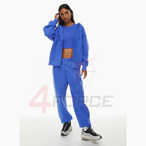 Sudadera con capucha extragrande para mujer, mezcla de algodón de 490 GSM, forro polar grueso, ropa de calle de invierno, moda, OEM, marca privada, fábrica de exportación - Product Image 3