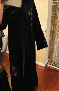 Abaya pour femmes musulmanes, grande taille, robe maxi perlée, kaftan turc, robe modeste pour l'Aïd et le Ramadan, vêtements islamiques, respirant et léger - Product Image 4